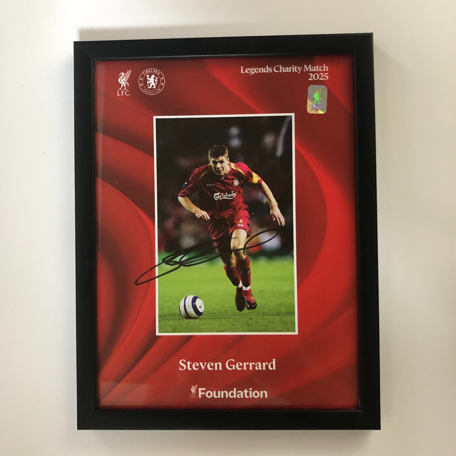 Steven Gerrard Legends Signed Card for sale on Ebay