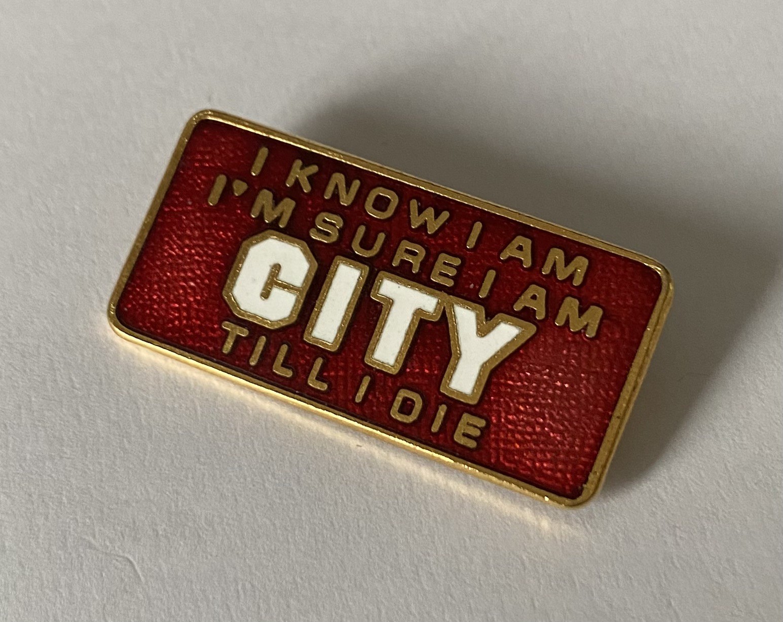 OLD BRISTOL CITY Football Club FC Enamel Badge RARE TILL I DIE PIN. BEAUTIFUL for sale on Ebay