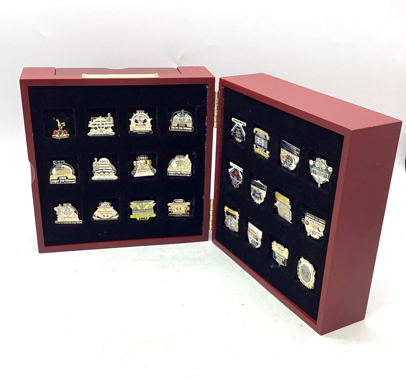 Tottenham Hotspur Victory Pin Collection w Display Case for sale on Ebay