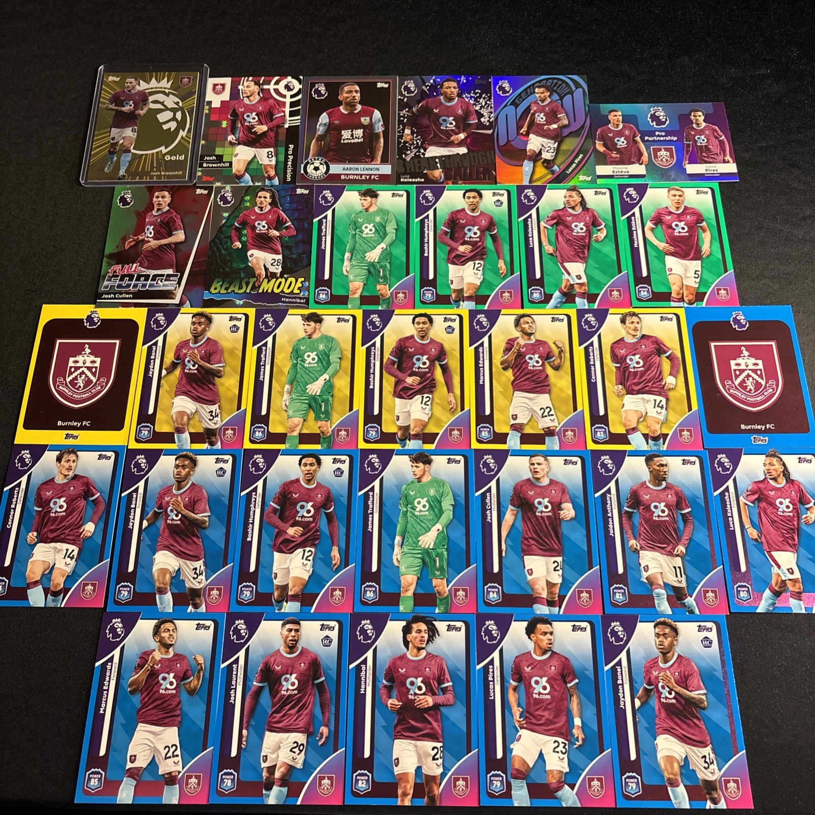 TOPPS 2026 Premier League 25/26 Football TCG Burnley Insert Bundle for sale on Ebay
