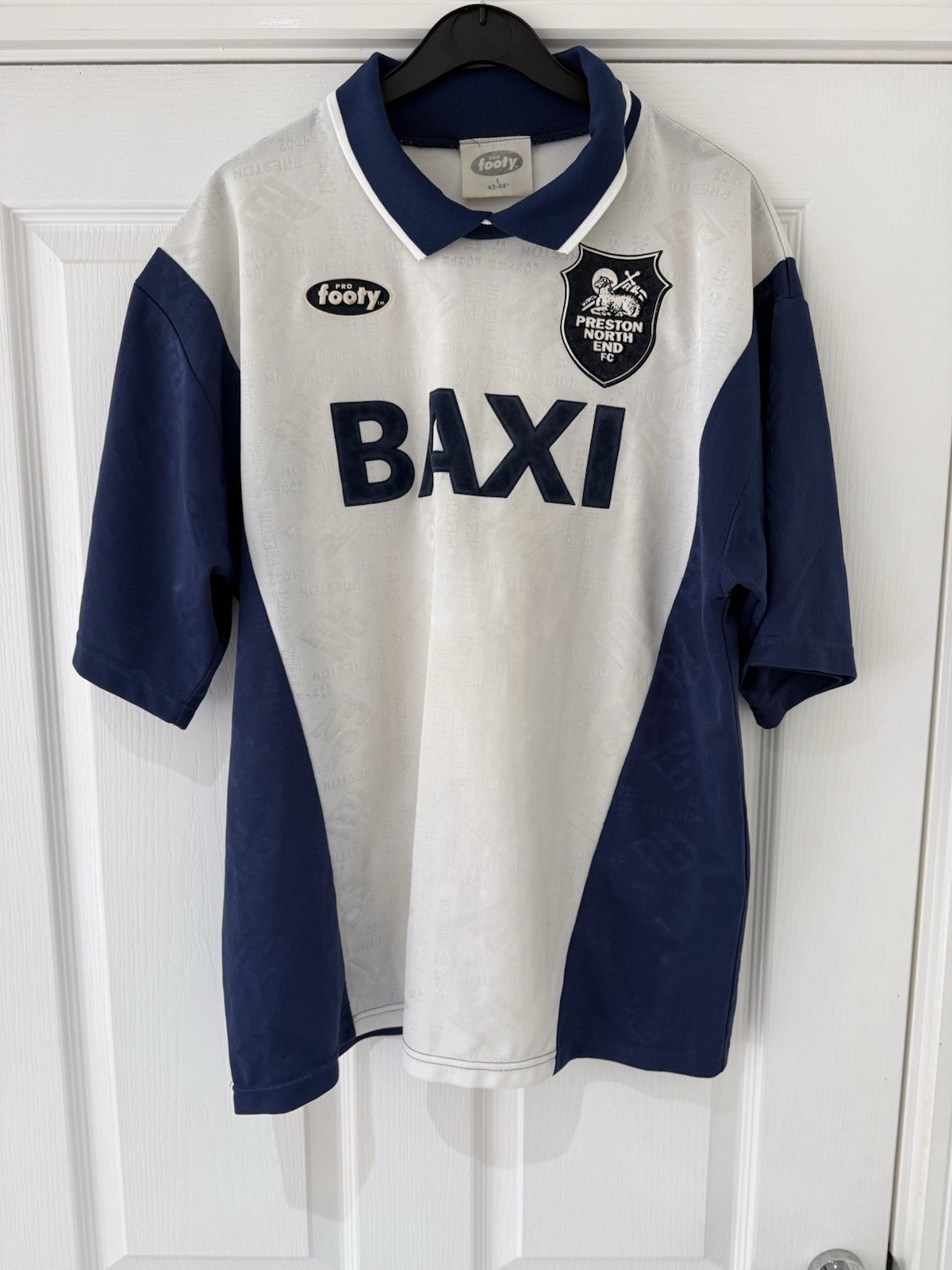 Preston North End Shirt. 95/96 Original Baxi Shirt. Large. Iconic. Retro Shirt. for sale on Ebay