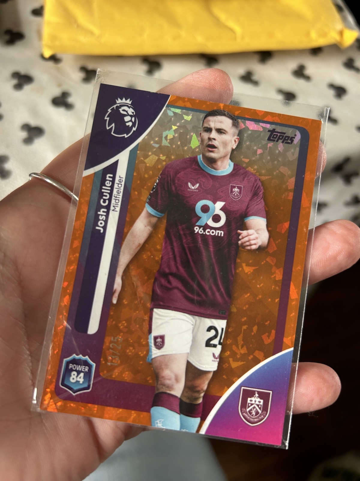  Topps Premier League 2026 Josh Cullen Burnley Orange Parallel 13/25 for sale on Ebay