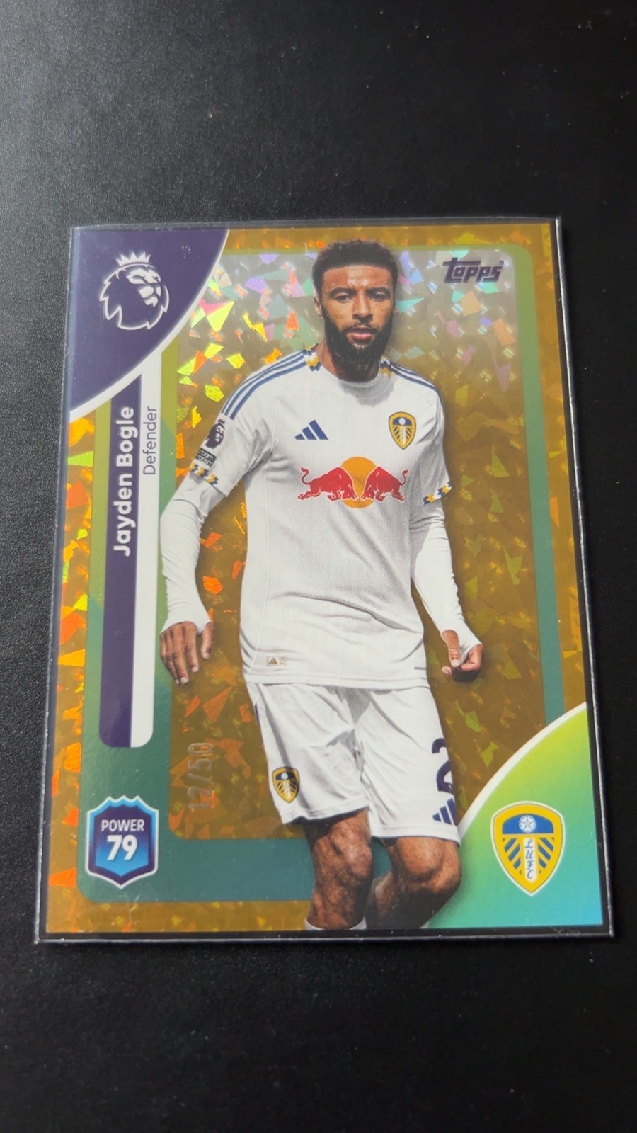  Change title to  Topps Premier League 2026 Jayden Bogle /50 Gold Parallel Leeds for sale on Ebay