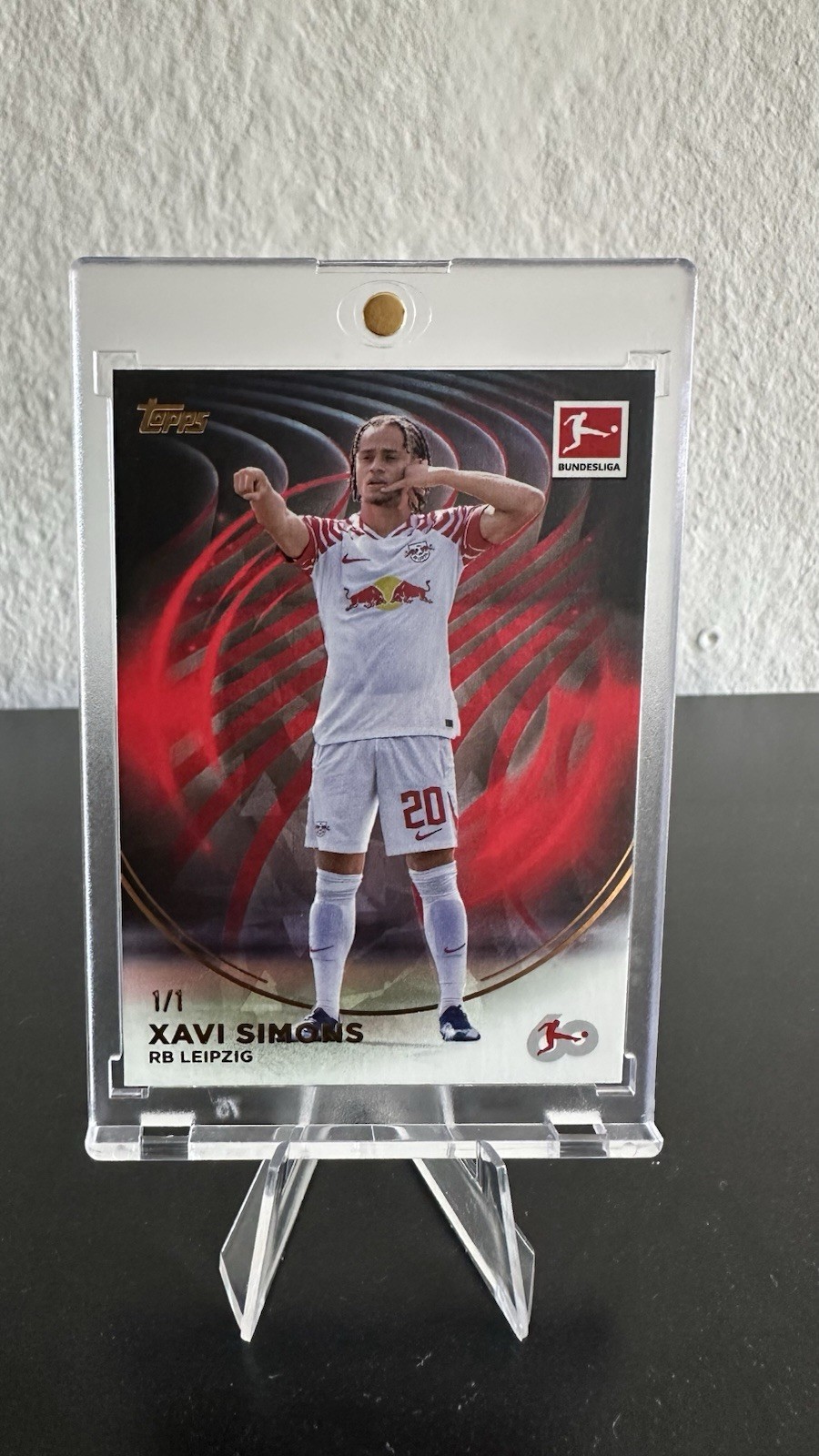 Xavi Simons 1/1 RB Leipzig Tottenham Hotspur Topps for sale on Ebay