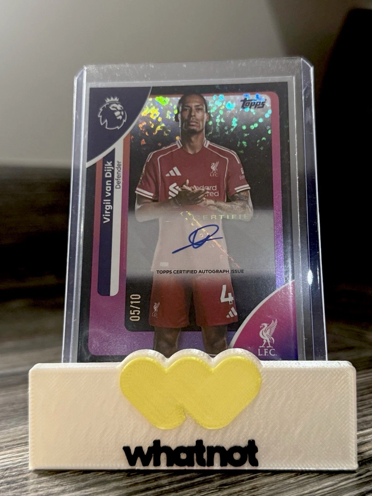Virgil Van Dijk 05/10 Topps Premier League Liverpool Autograph PACK FRESH! for sale on Ebay