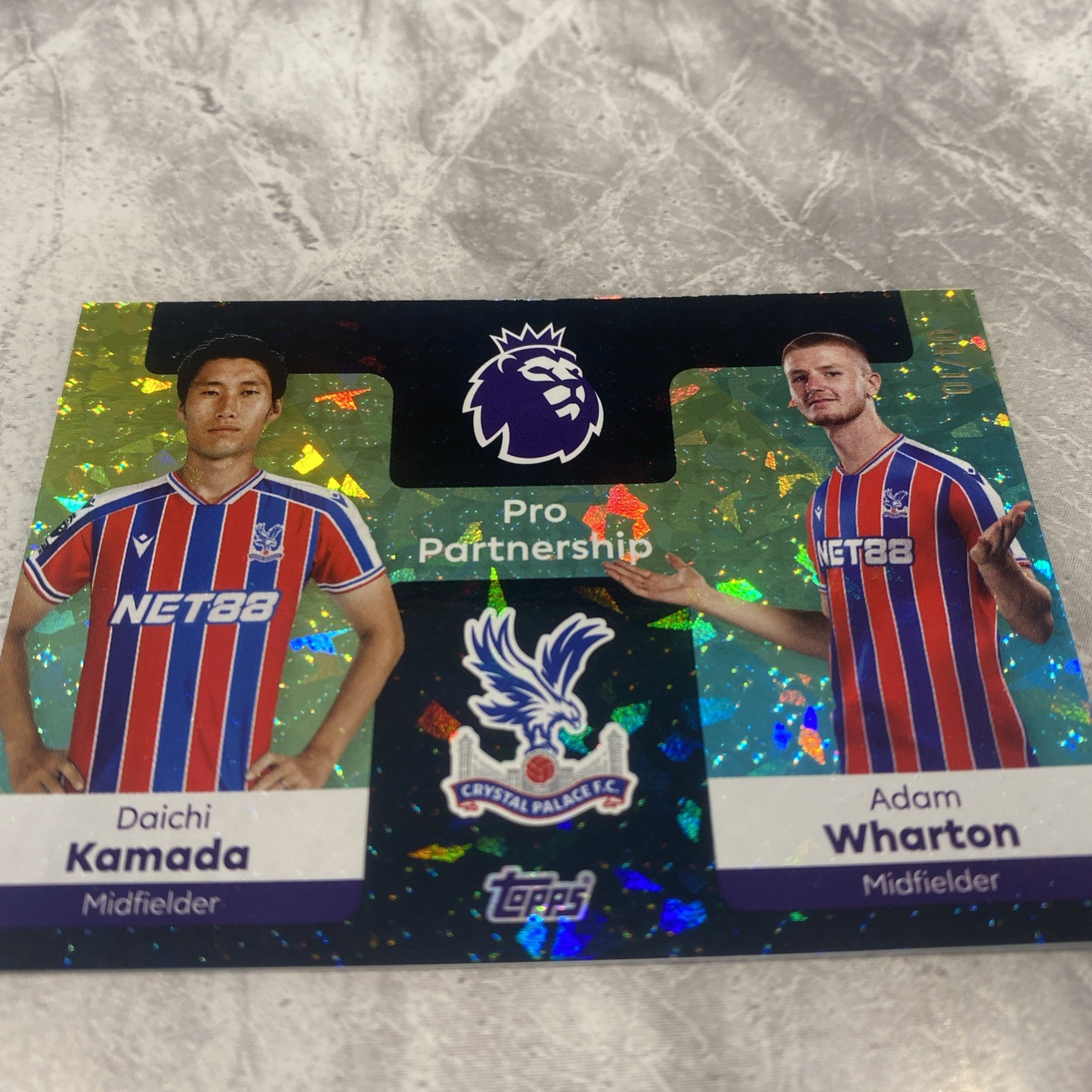 Topps Premier League Crystal Palace Numbered Parallel 04/10 for sale on Ebay