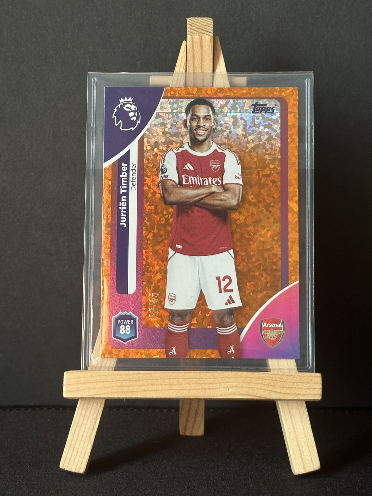 Topps Premier League 2026 - Jurriën Timber  /25 Orange Parallel - Arsenal 📈 for sale on Ebay