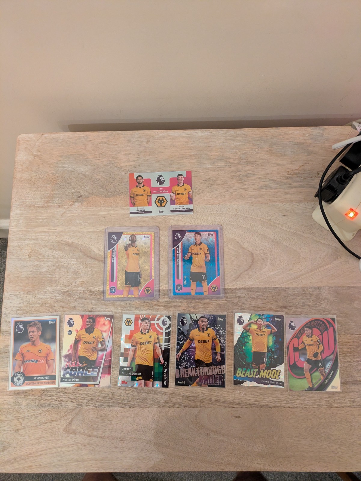 9 x Topps 2025/26 Premier League Wolves Cards Including 2 x Numbered /50 & /150 for sale on Ebay