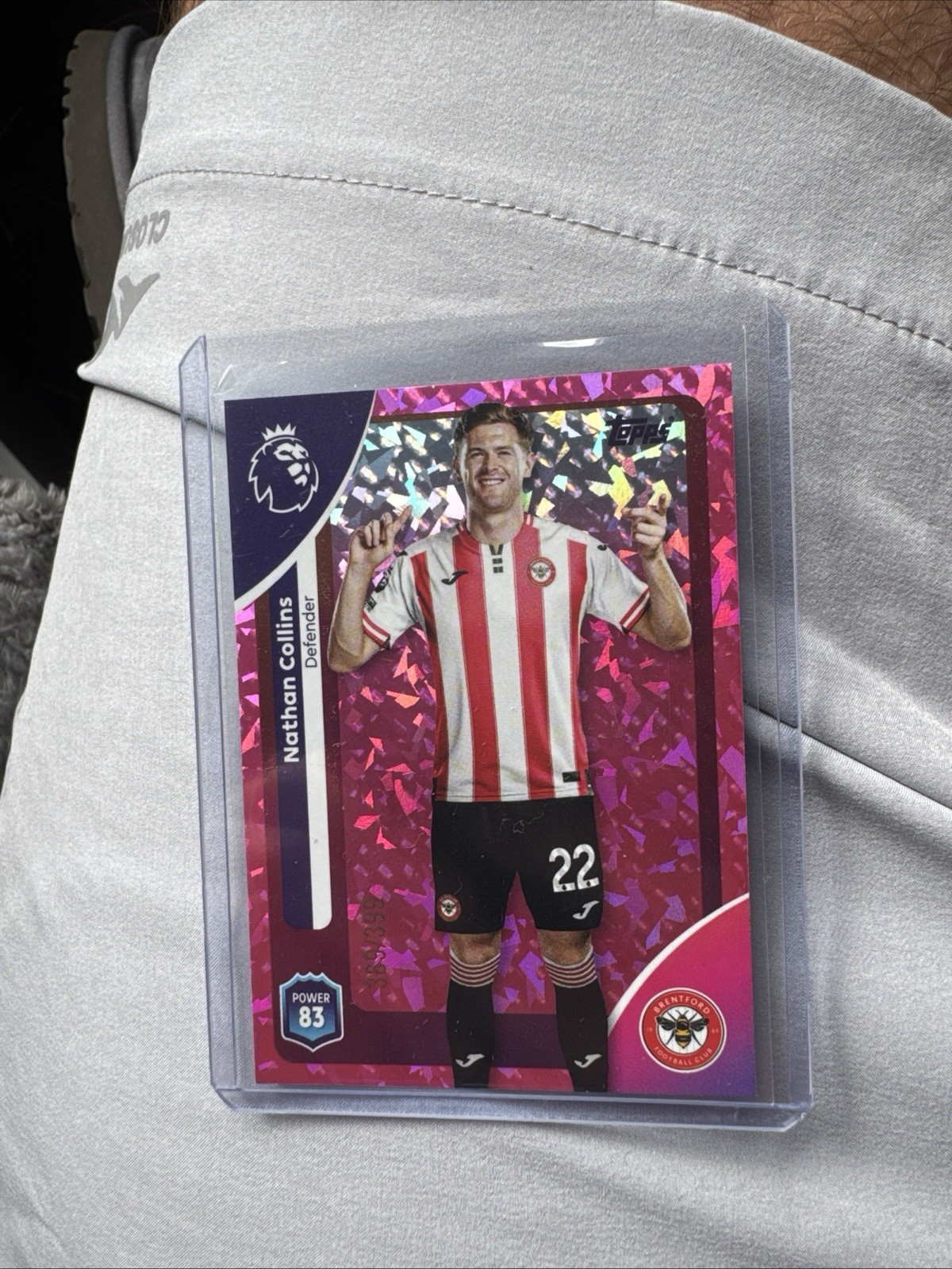 Nathan Collins - Brentford 2025/26 Topps Premier League Pink parallel 369/399 for sale on Ebay