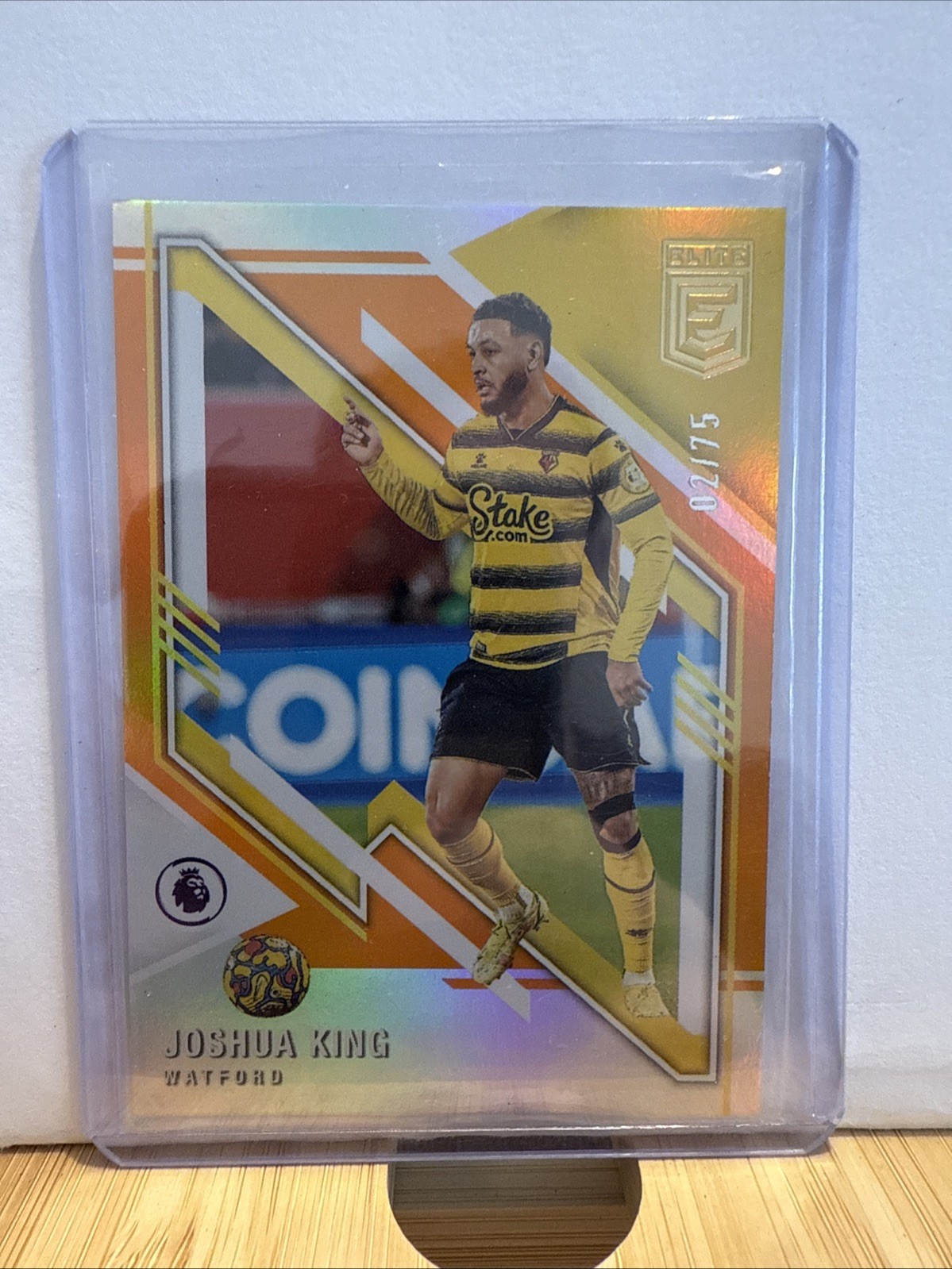 Joshua King - Watford - Low Numbered 2/75 - Donruss Elite 2021/22 for sale on Ebay