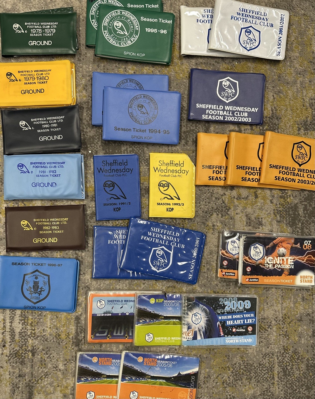 Job Lot 27x Sheffield Wednesday Season Ticket Wallets Sheff Wed Swfc Items  for sale on Ebay