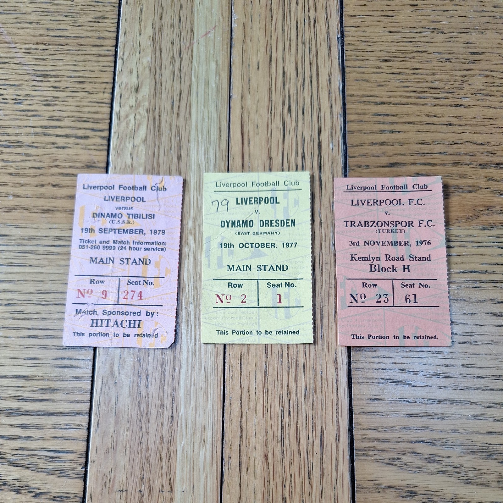  3 Liverpool European cup  ticket stubs 1970's for sale on Ebay