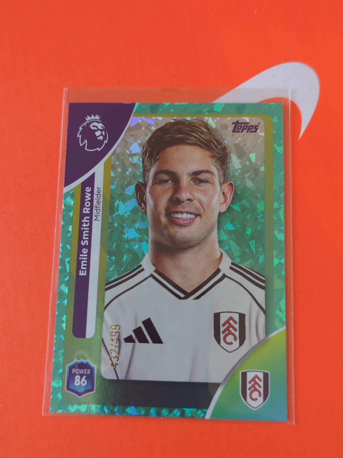 Emile Smith Rowe Fulham Topps Premier League 2025/2026 (#155) parallel /499 for sale on Ebay