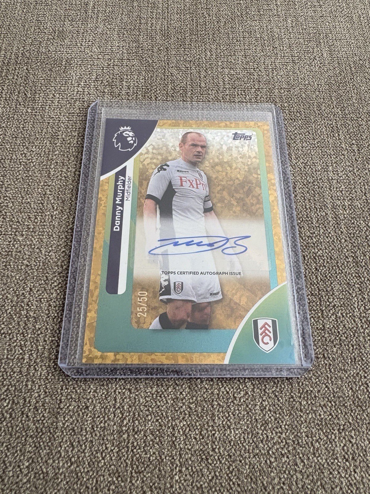 Topps Premier League 2026 Danny Murphy Autograph 25/50 Gold Auto Fulham for sale on Ebay