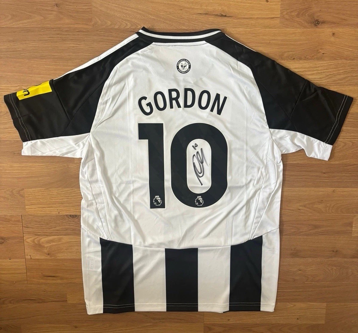 ANTHONY GORDON Hand signed 2024/25 FC Newcastle Home Football shirt RARE*COA for sale on Ebay