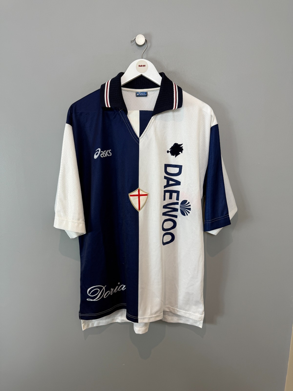 SAMPDORIA 1997/98 FOURTH SHIRT (size XL)  ASICS ORIGINAL VINTAGE FOOTBALL SHIRT for sale on Ebay