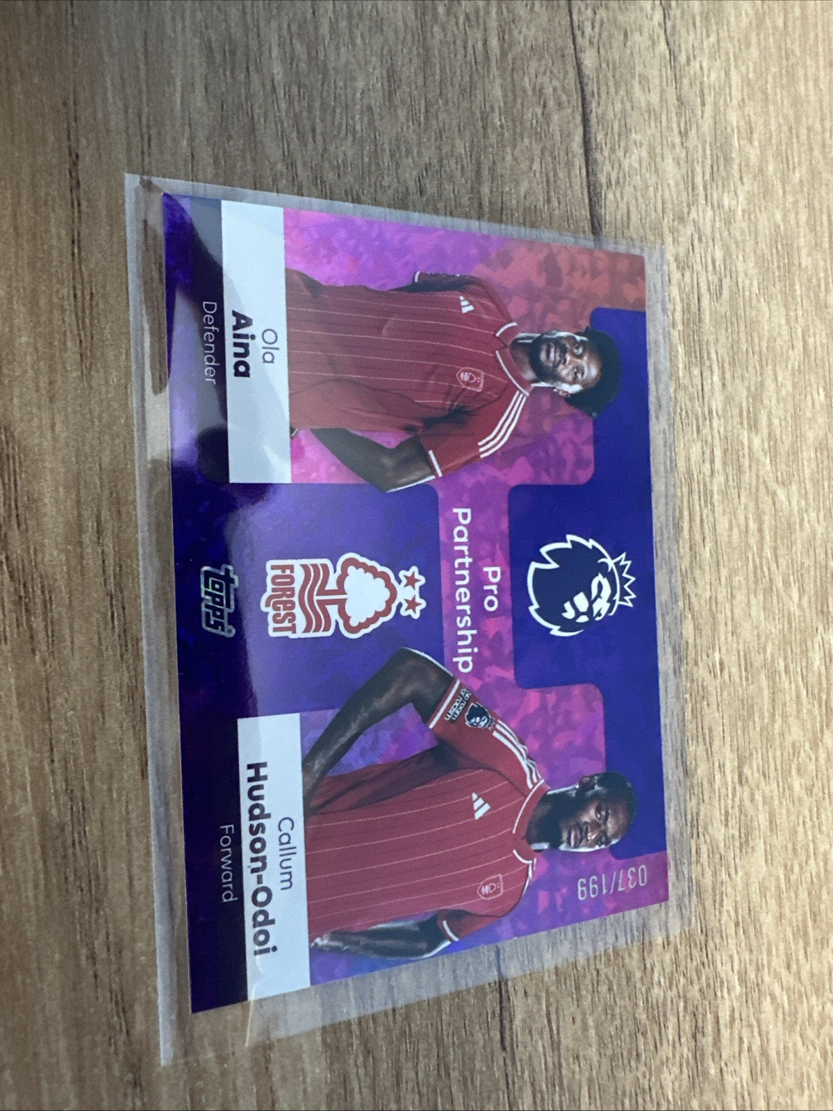 Topps Premier League 2026 Pro Partnership Nottingham Forest 37/199 Purple for sale on Ebay