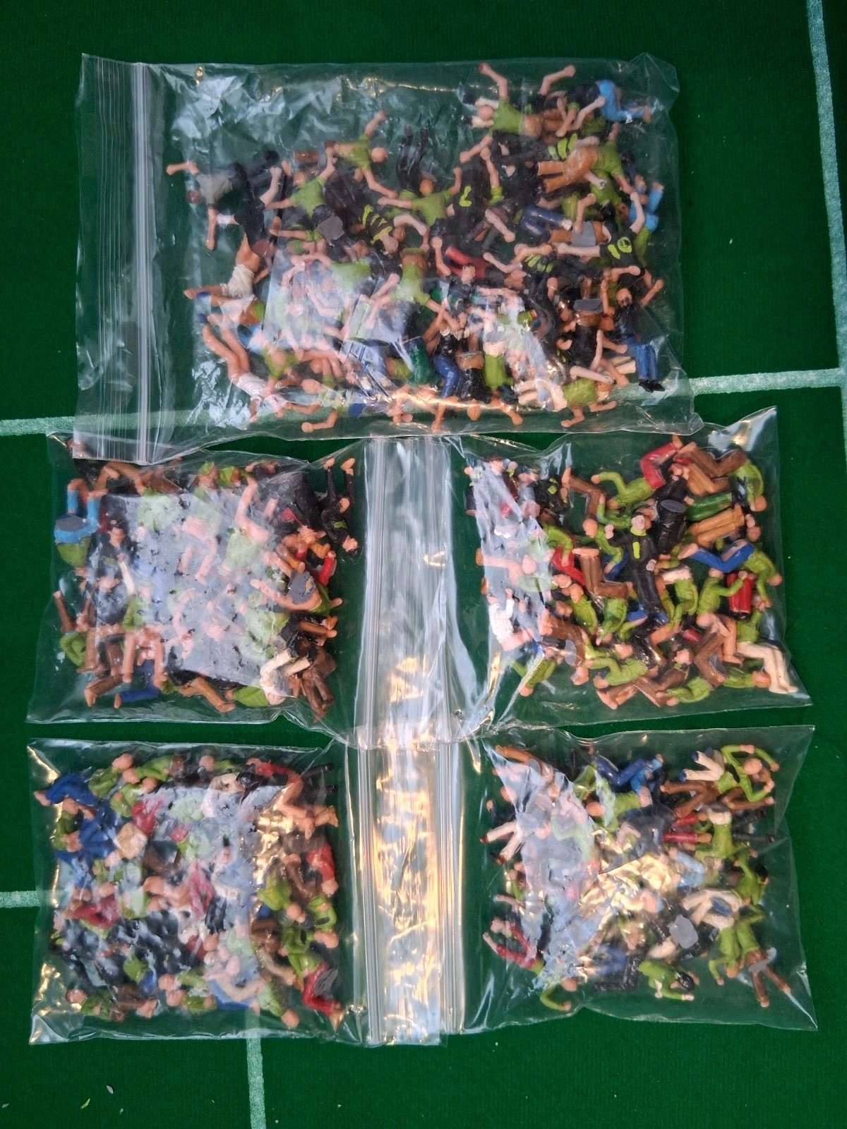 Subbuteo 194 Painted Supporters Vintage Stock. Most In Green. Job Lot. for sale on Ebay