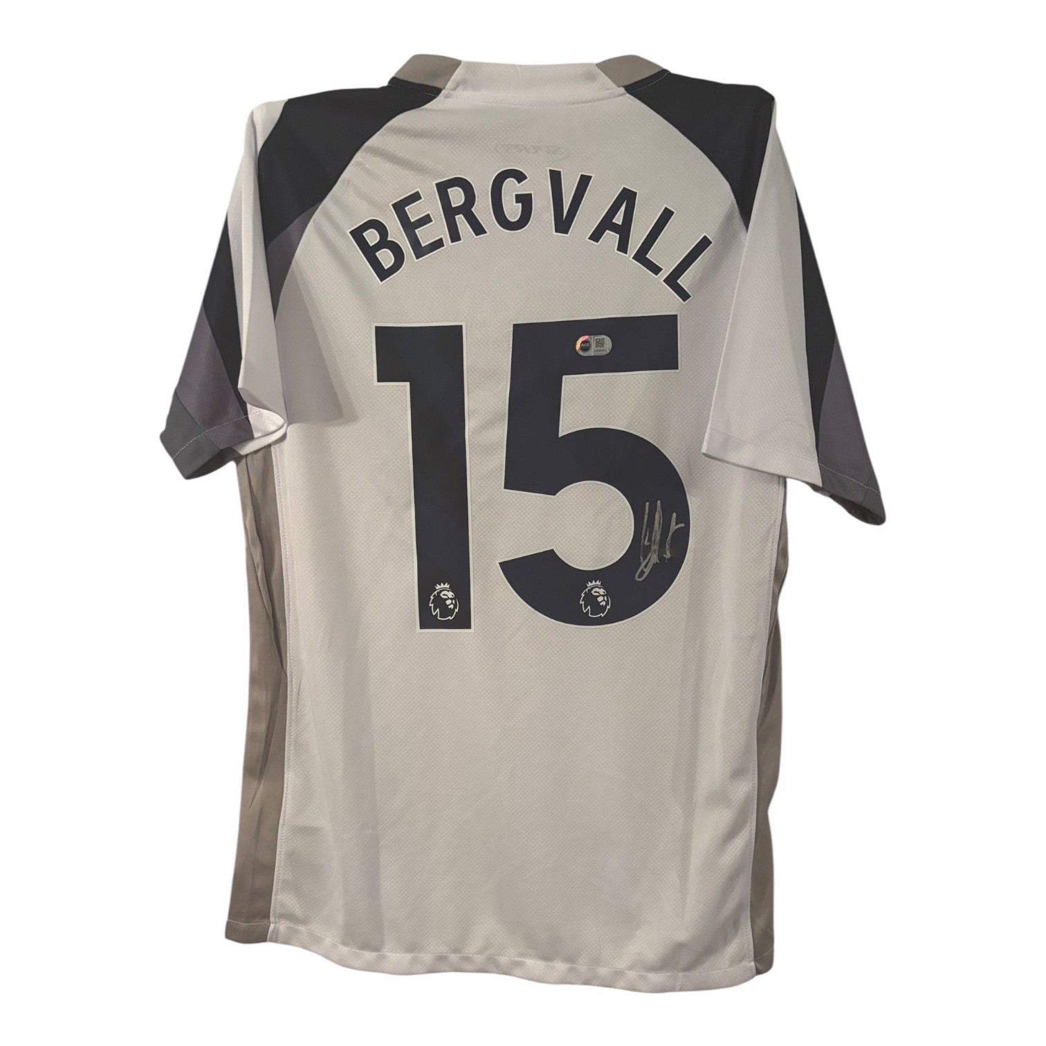 Lucas Bergvall Signed Shirt ACG AUTHENTICATION VIDEO PROOF SPURS 25/26 TOTTENHAM for sale on Ebay