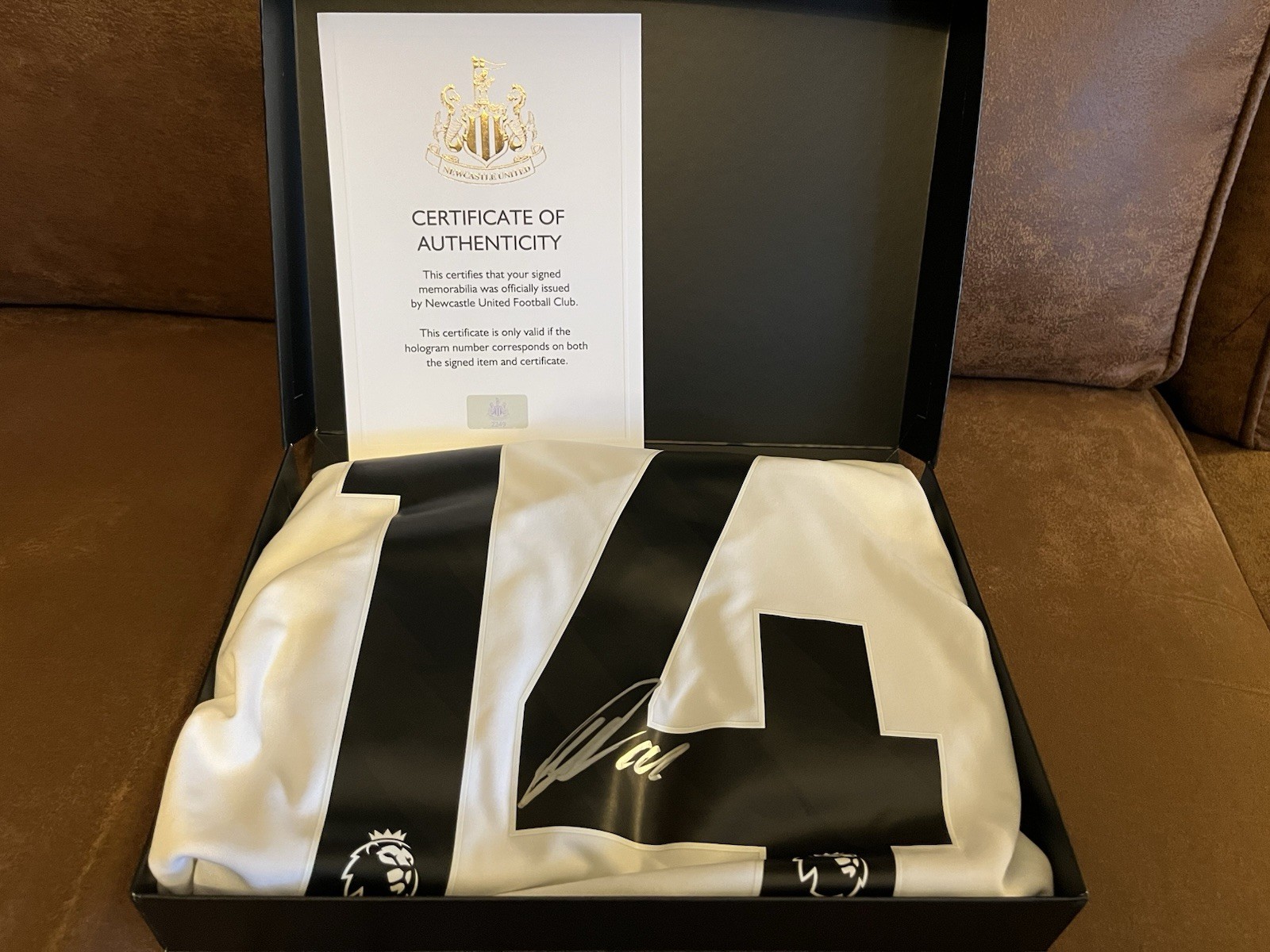Alexander Isak Signed and Boxed Premier League Shirt 24/25 Season. Size L for sale on Ebay