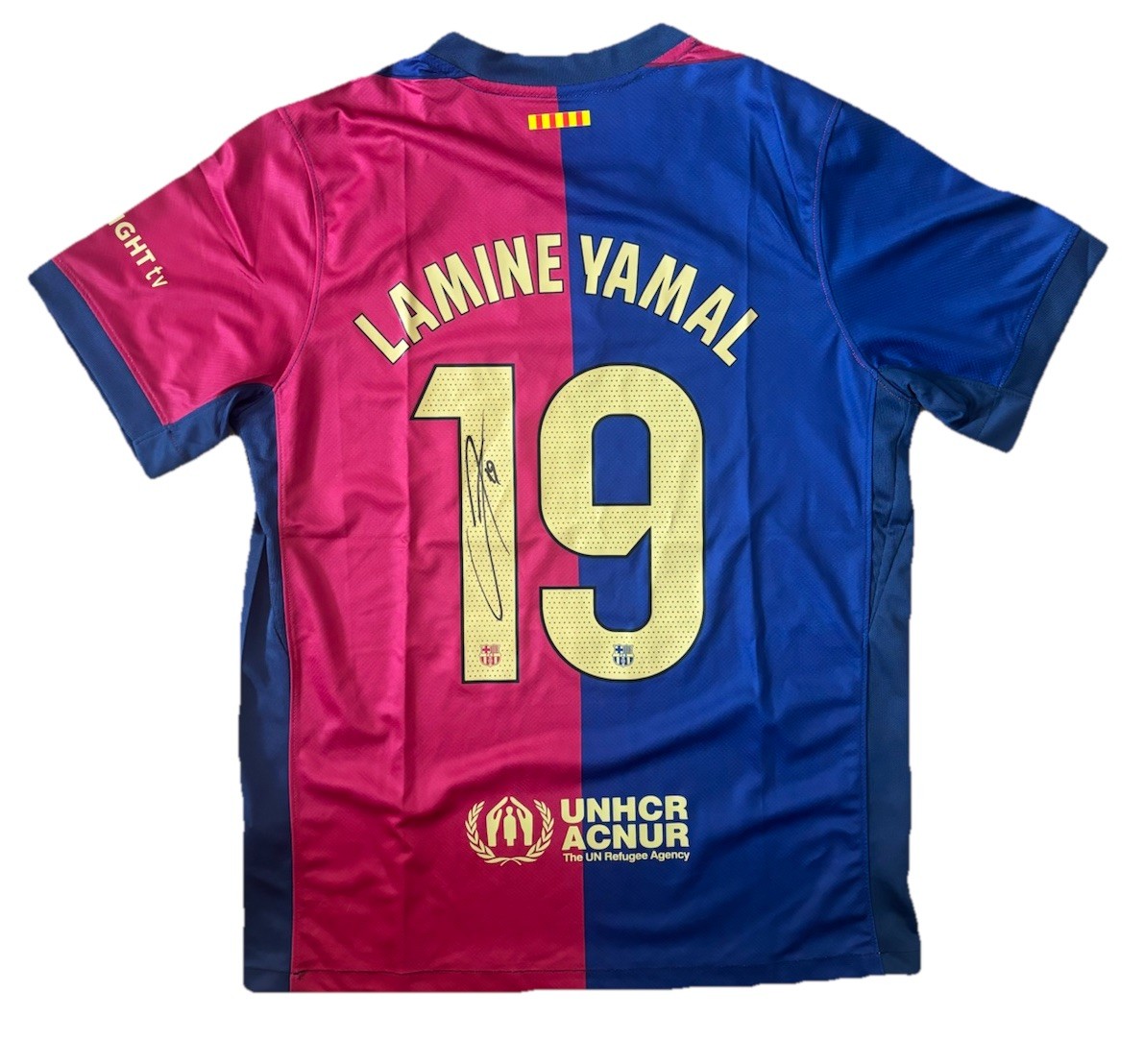 LAMINE YAMAL hand signed FC BARCELONA Home Shirt Spain Jersey RARE*COA for sale on Ebay