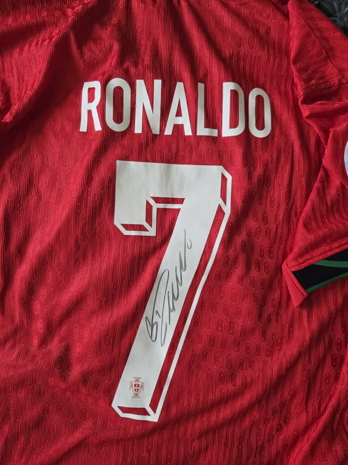 Genuine Hand Signed Nike Portugal Shirt - Cristiano Ronaldo for sale on Ebay