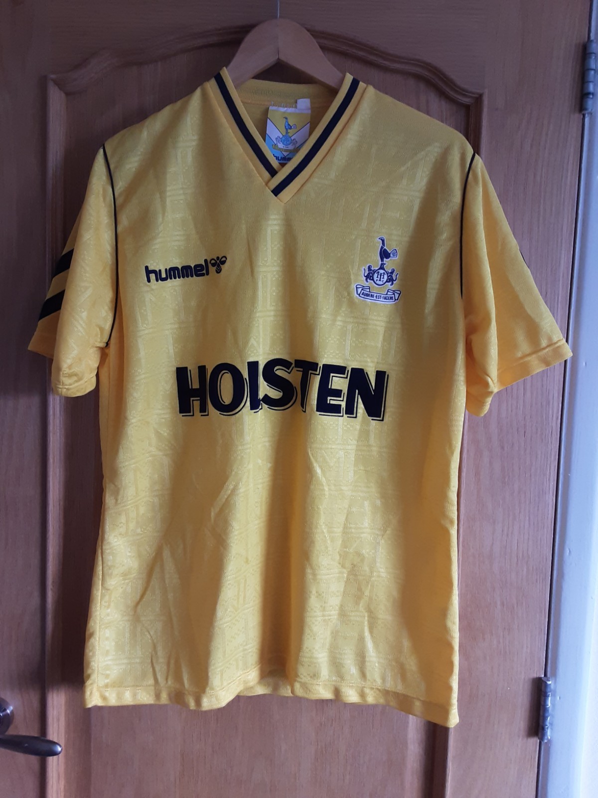 TOTTENHAM HOTSPUR SPURS 1985/87 AWAY SHIRT- XL RARE 2nd Issue HUMMEL SHIRT  for sale on Ebay