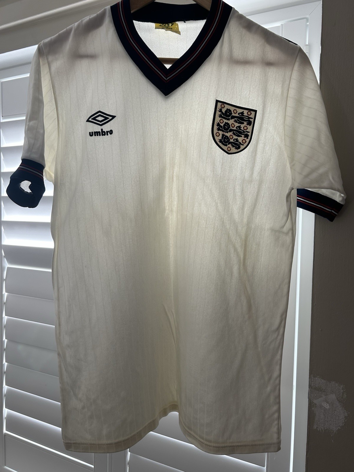 Genuine England Umbro 1986 Home Shirt for sale on Ebay