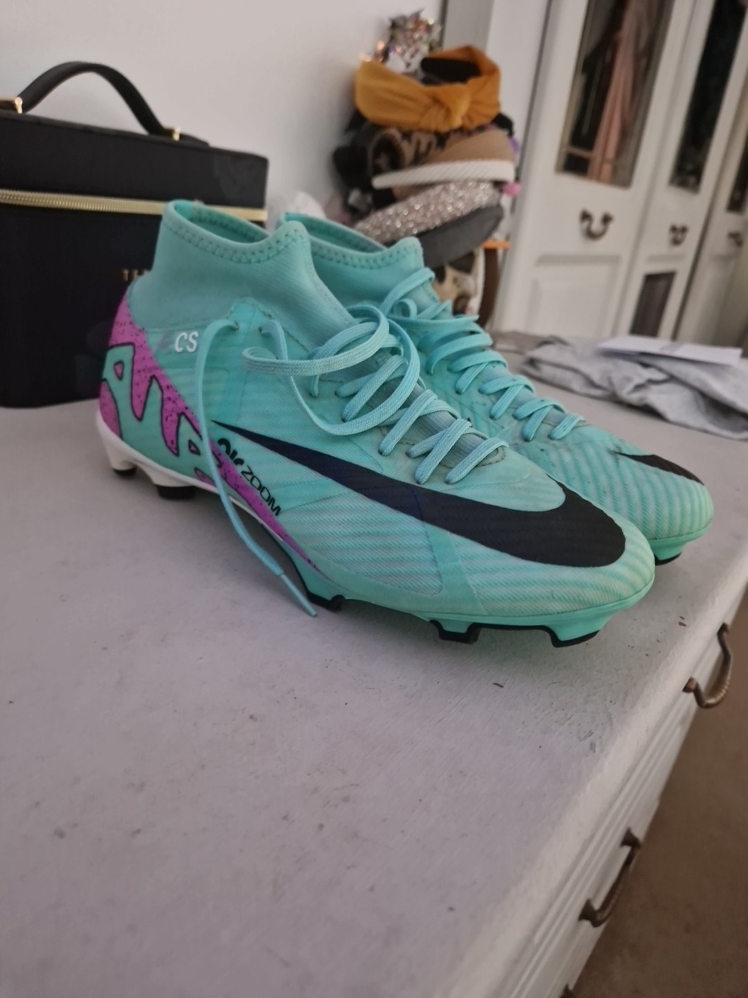Junior / Men's NIKE AIR ZOOM Football Sock Boots Size 7 for sale on Ebay