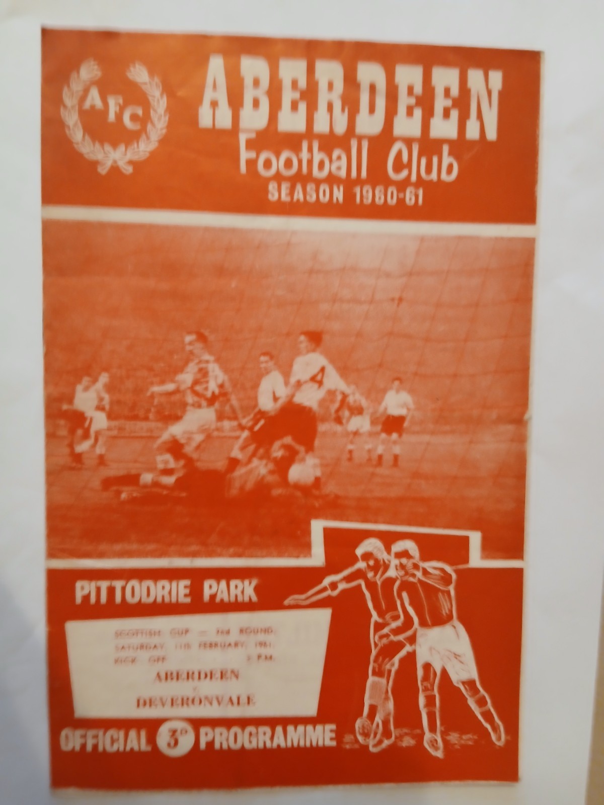 RARE PROGRAMME ABERDEEN v DEVERONVALE Scottish Cup 2nd round 11 February 1961 for sale on Ebay