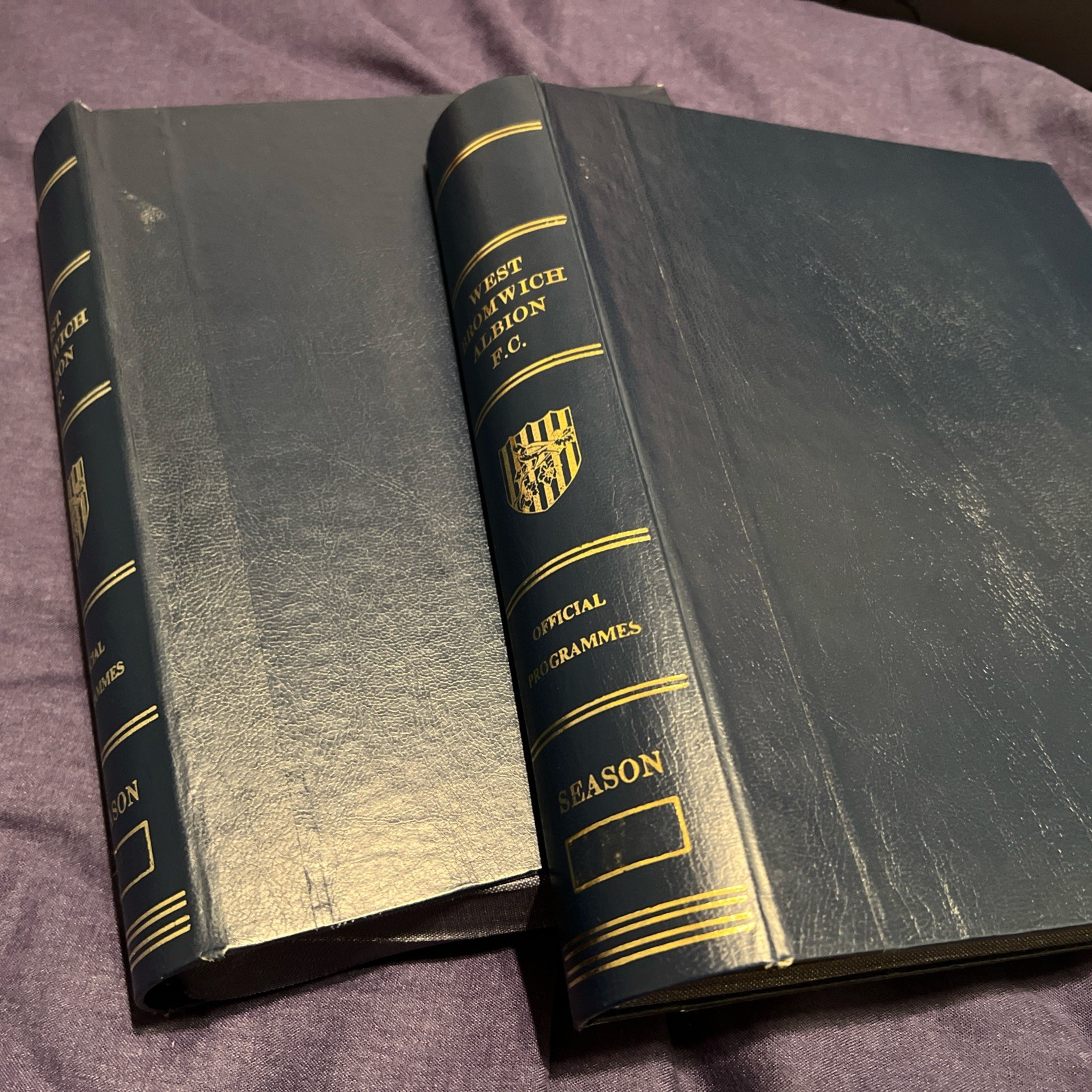 2 x West Bromwich Albion Programme Binders - Official Club Item 1980s / 1990s for sale on Ebay