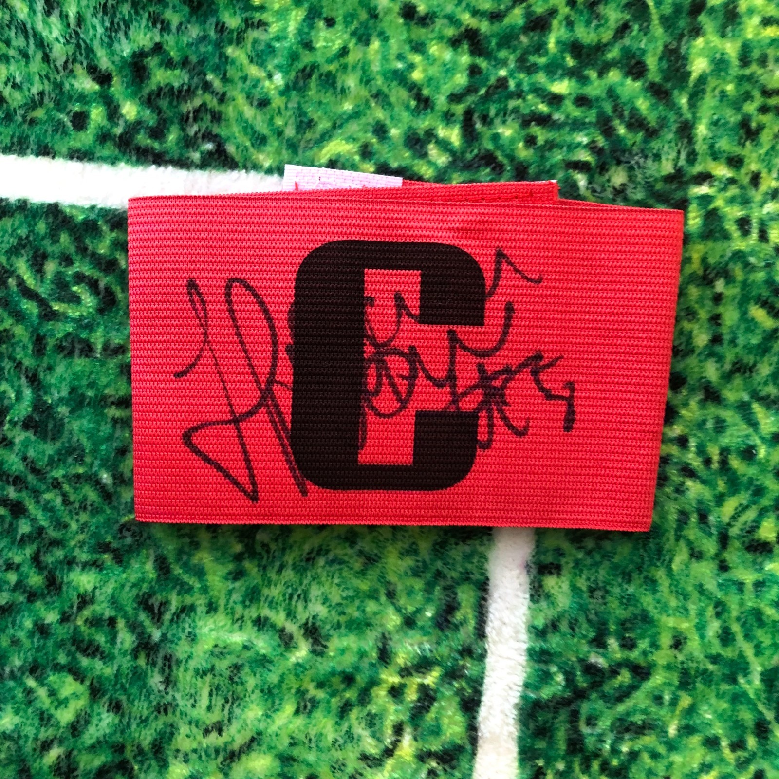 Hermann Hreiðarsson Of Iceland C Palace & Brentford Signed Captains Armband wCOA for sale on Ebay
