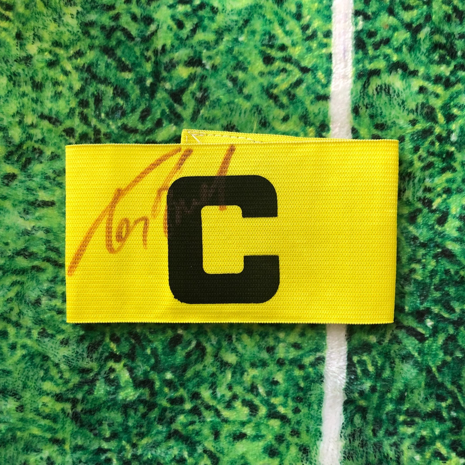 Thomas Frank Of Denmark, Brentford & Tottenham Signed Captains Armband wCOA for sale on Ebay