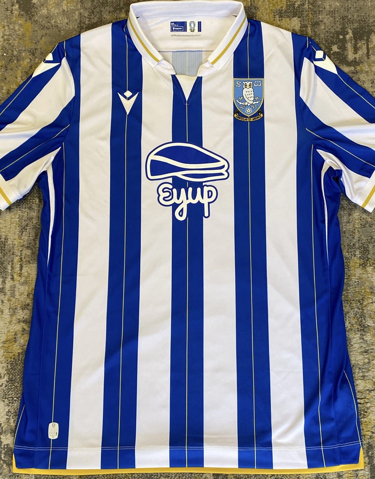 Sheffield Wednesday EYUP Macron Home Shirt Sheff Wed Swfc 3XL Mans  for sale on Ebay