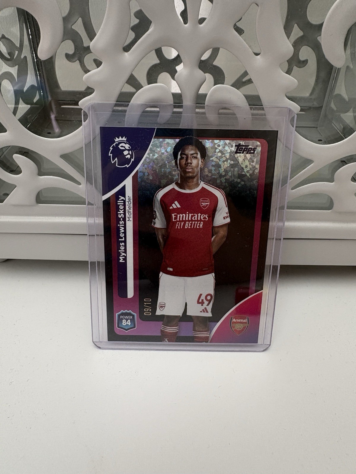 Myles Lewis-Skelly Black Mini Diamond #09/10 Topps 2026 - Arsenal for sale on Ebay