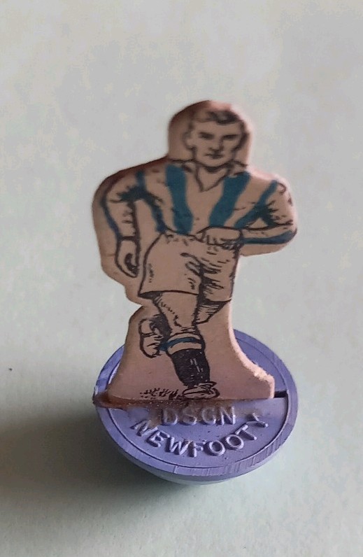 SPARE 1950s  WEST BROMWICH ALBION NEWFOOTY CARD  (NOT SUBBUTEO) FIGURE for sale on Ebay