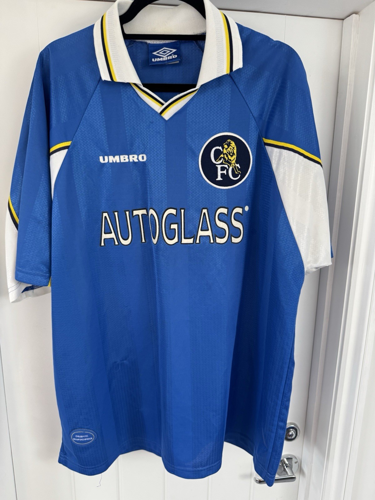 Chelsea Home Shirt 1997/99 Umbro Marcel Desailly No.6 Size XXL for sale on Ebay