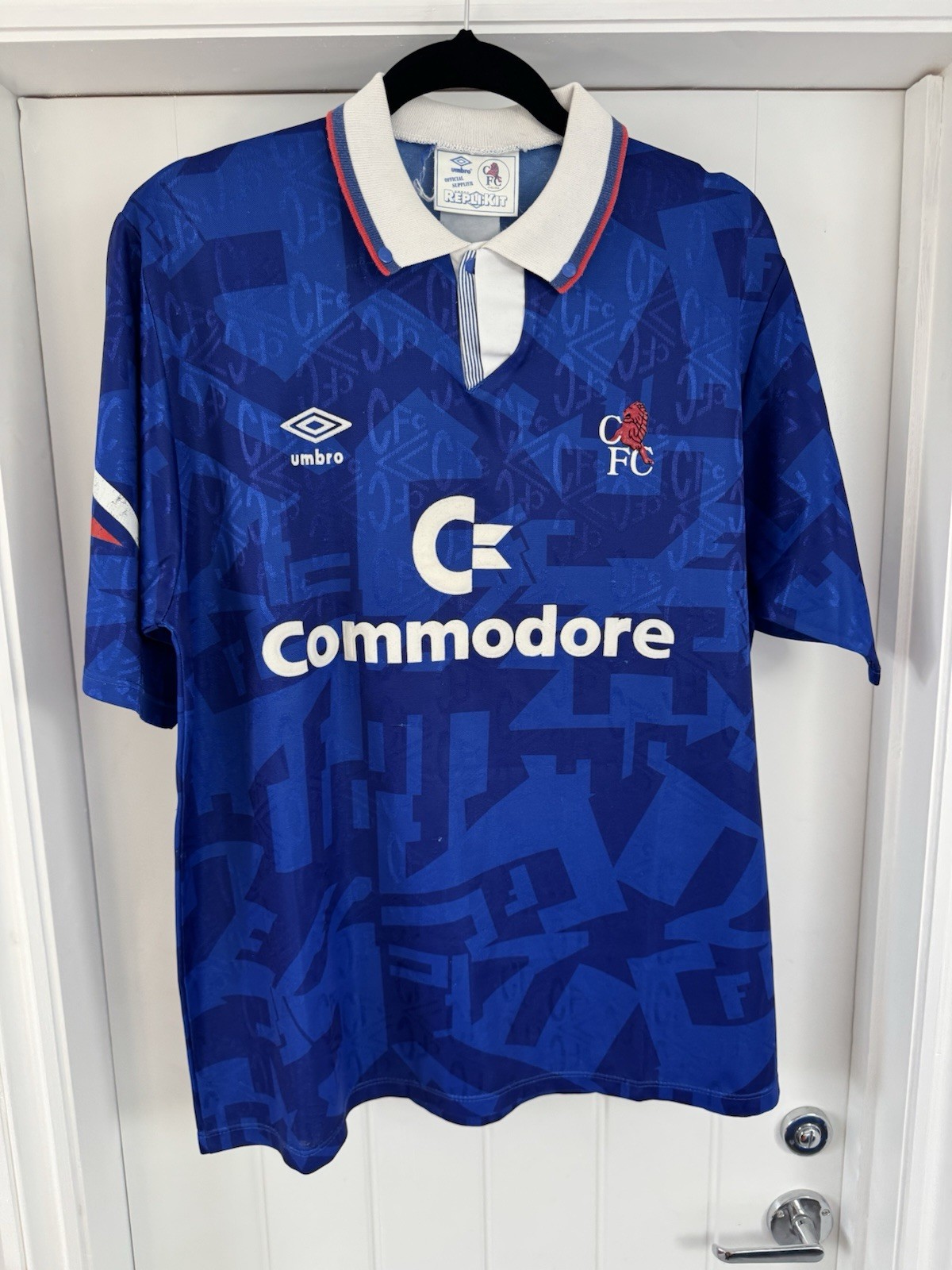 Chelsea Home Shirt Umbro 1991/93 No.10 Size XL for sale on Ebay