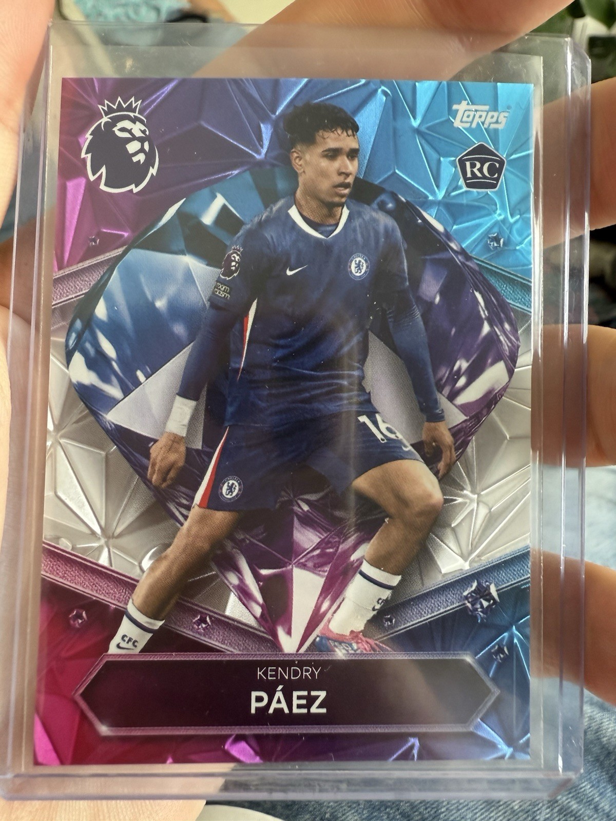 Diamond Kendry Paez RC Topps Premier League 2025/2026 Chelsea Rookie DR3 for sale on Ebay