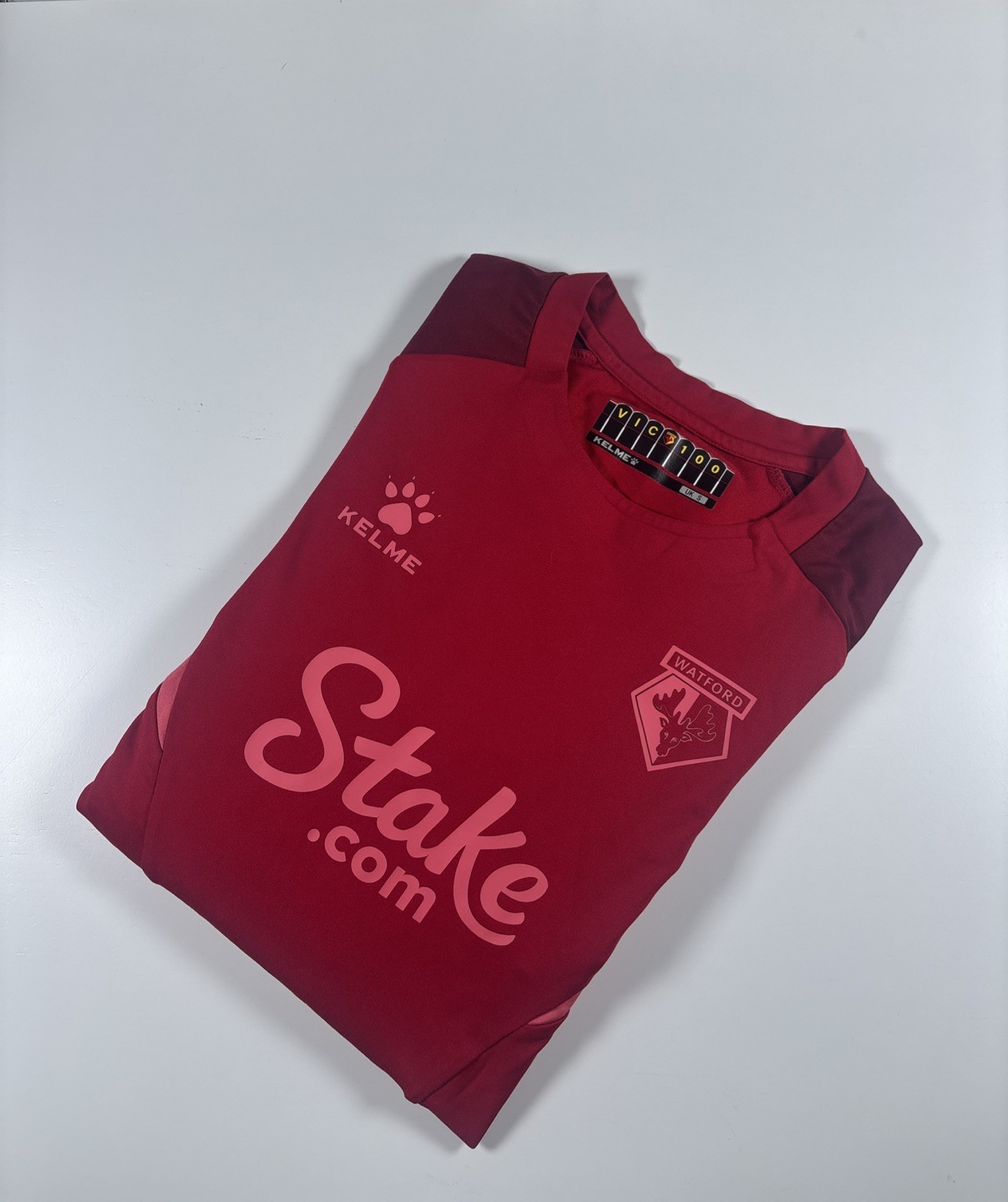 Authentic Kelme Watford 2022/23 Training Top. Size Small. for sale on Ebay