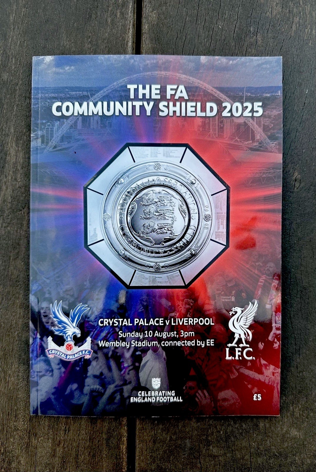 Crystal Palace Vs Liverpool FA Community Shield Matchday Programme Wembley for sale on Ebay