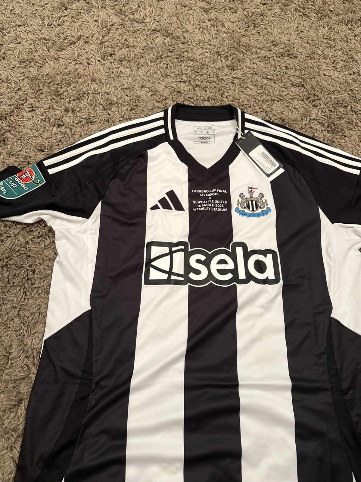 Newcastle United Carabao Cup Shirt Size XL Official Genuine BNWT for sale on Ebay