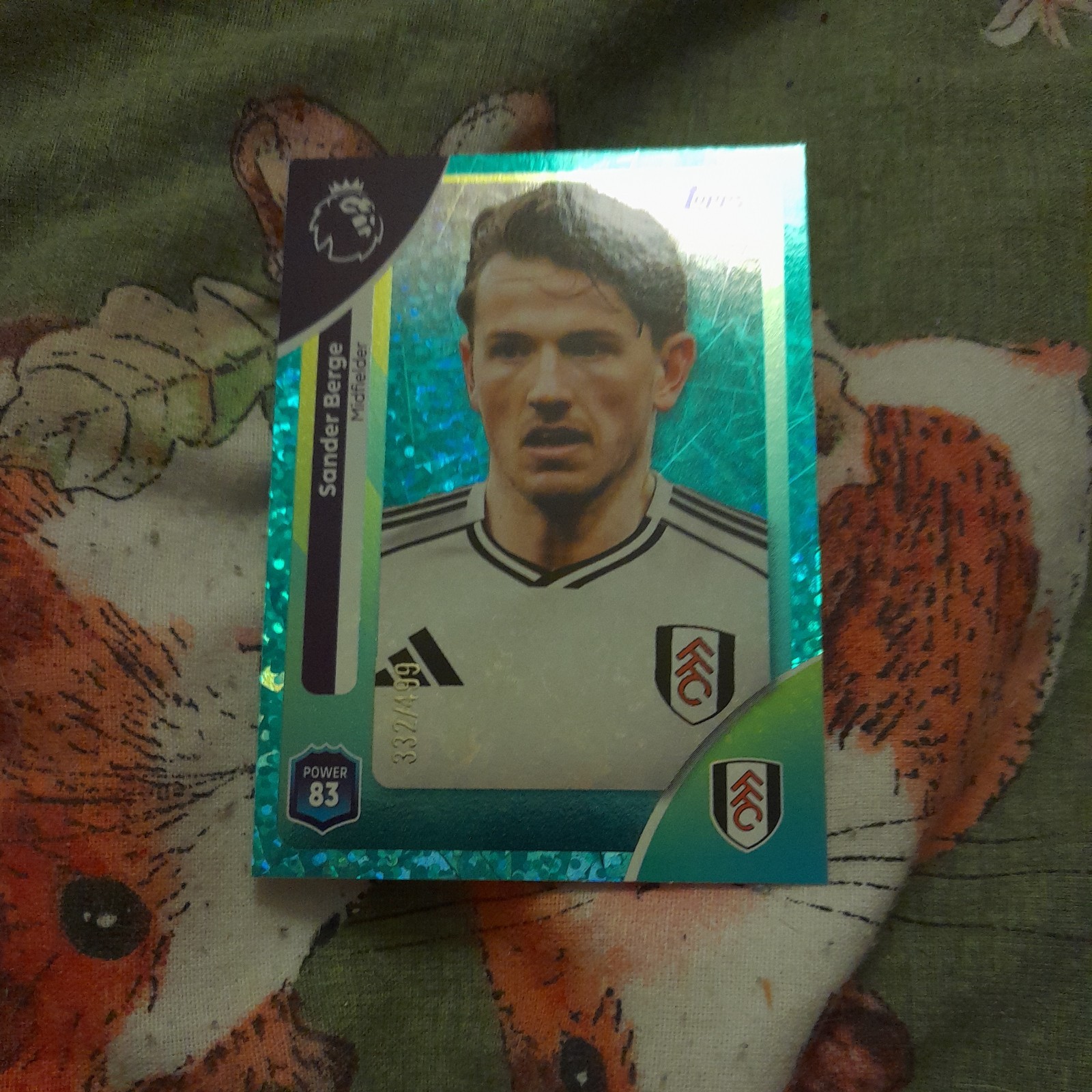 Topps Premier League 2026 Sander Berge Fulham Card #149 Green Parallel 332/499 for sale on Ebay