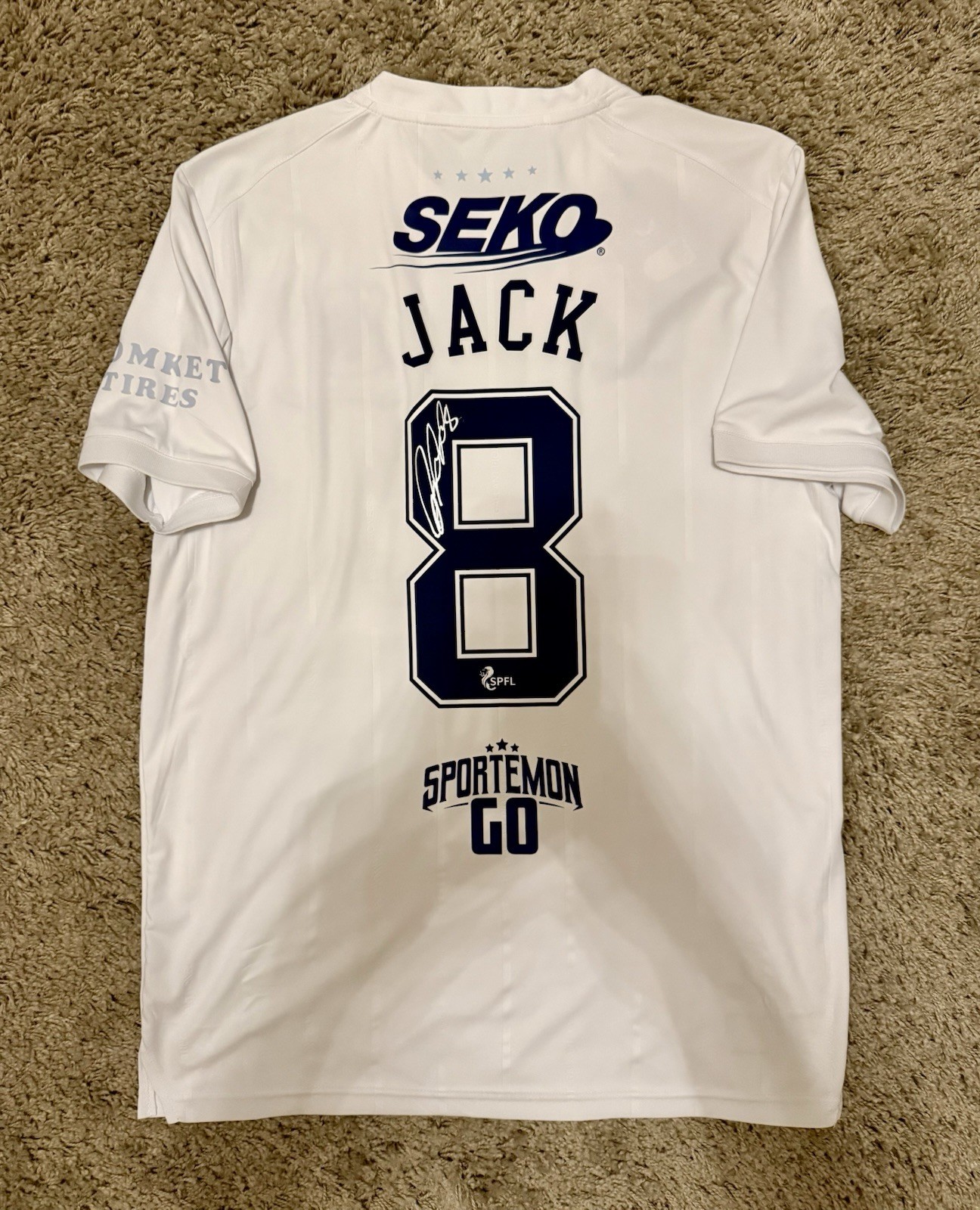 Glasgow Rangers 21/22 Signed Match Shirt Gallant Pioneers Ryan Jack for sale on Ebay