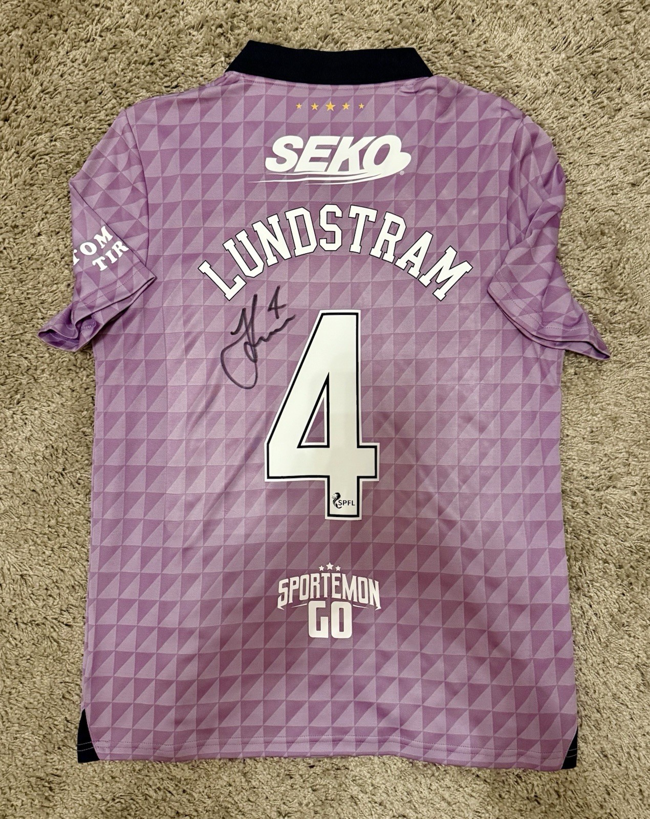 Glasgow Rangers 21/22 3’rd Match Shirt John Lundstram Signed for sale on Ebay