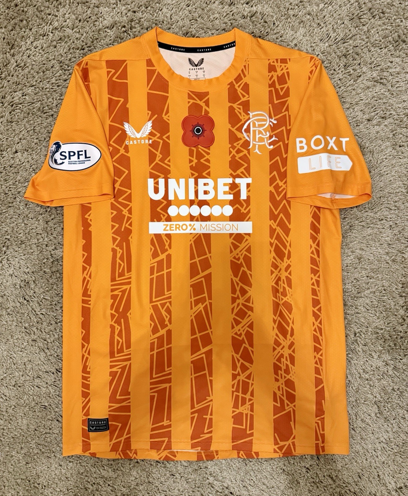 Glasgow Rangers 24/25 Poppy Goalkeeper Player Shirt - Liam Kelly 31 for sale on Ebay