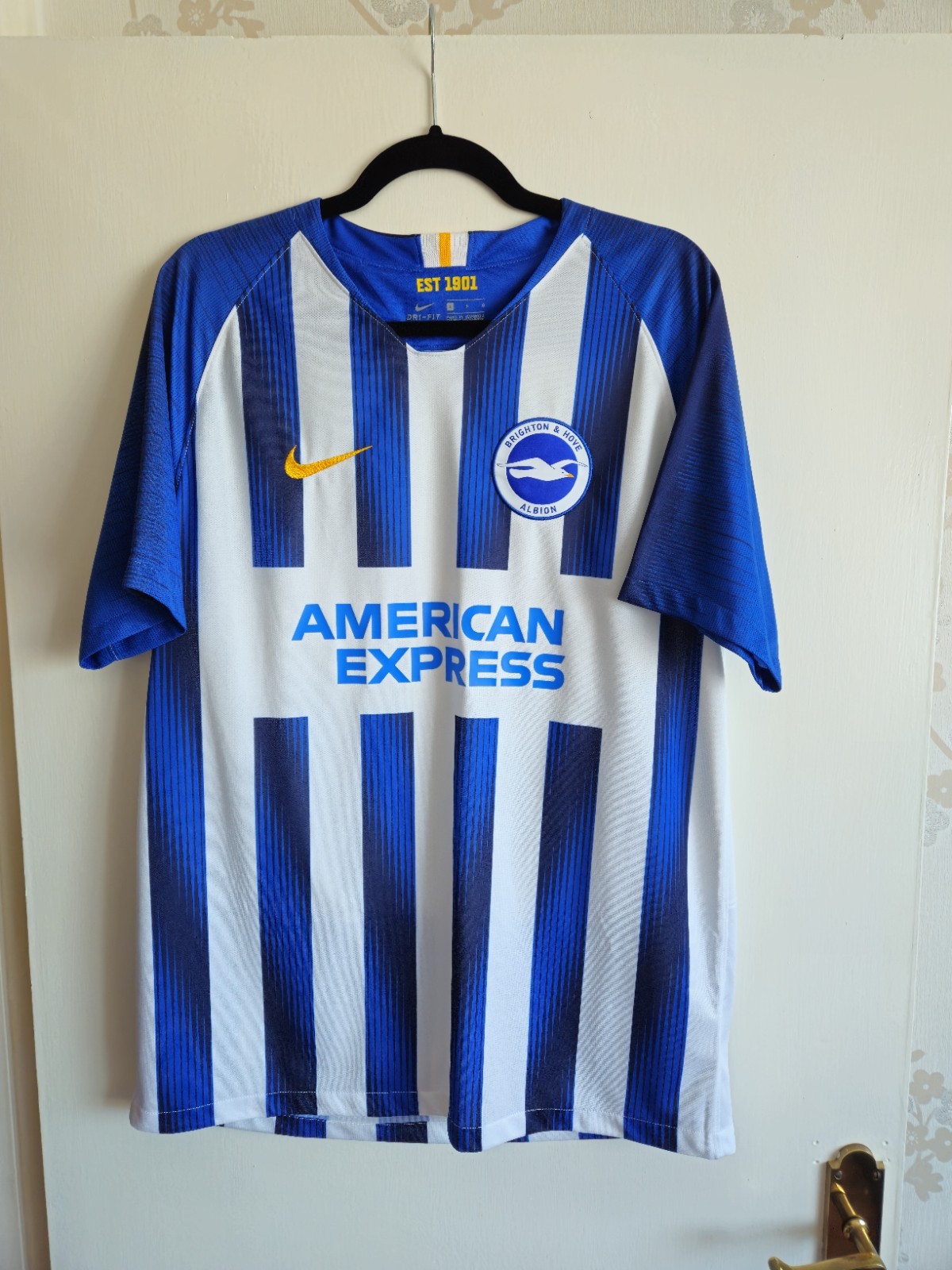 Brighton And Hove Albion 2019/20 Home Shirt. Adults Large for sale on Ebay
