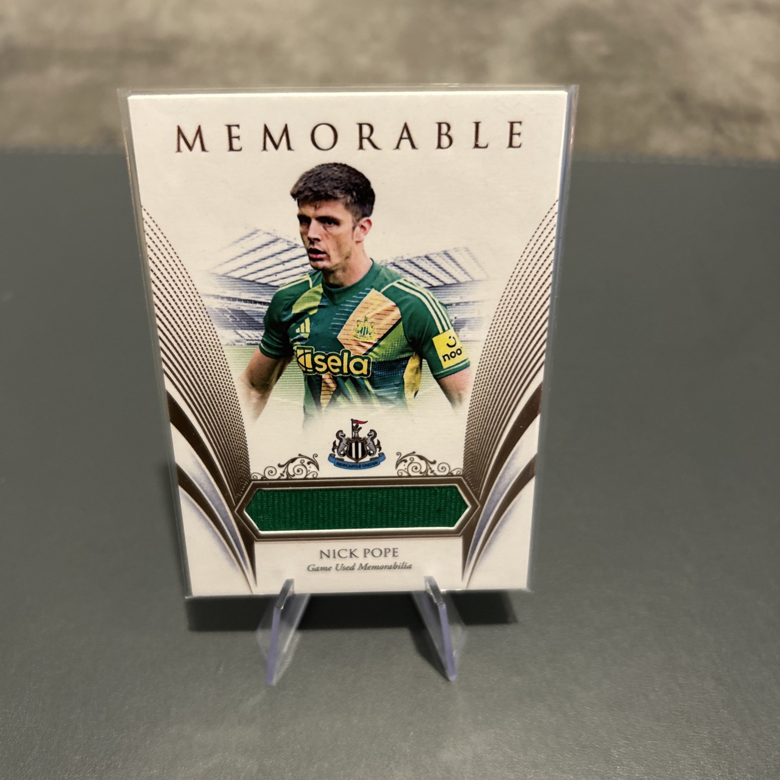 Nick Pope Futera Memorable  Newcastle Match Worn Patch vs Brighton. 5/15 for sale on Ebay