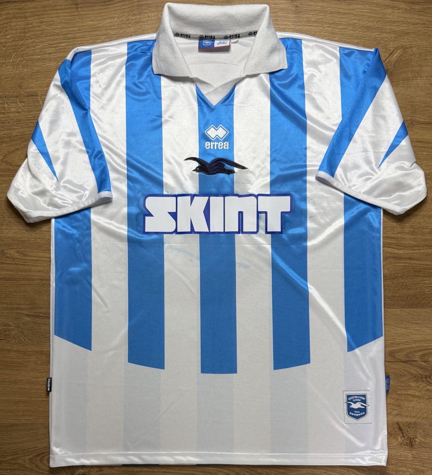 ORIGINAL BRIGHTON AND HOVE ALBION 2004/06 Home Football Shirt XXXL ERREA Rare for sale on Ebay