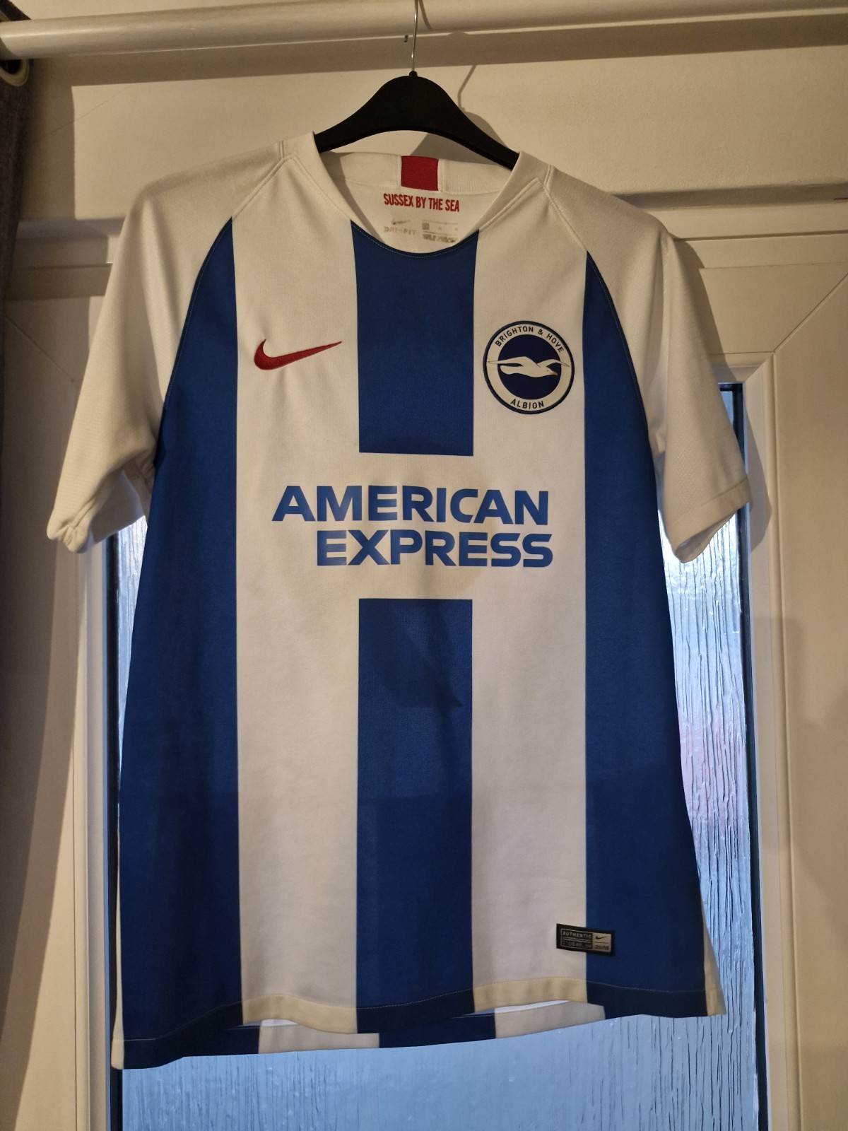 Brighton And Hove Albion 2018-19 Home Shirt Size Medium LOCADIA 9 for sale on Ebay